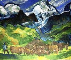 August Babberger - Viehherde, Foto: Nikolaus Trenz August Babberger - Viehherde, Foto: Nikolaus Trenz