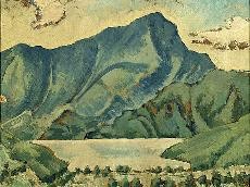 Babbergers Ölgemälde „Stanser Horn bei Luzern" von 1915. Es gehört heute dem Museum am Burghof in Lörrach