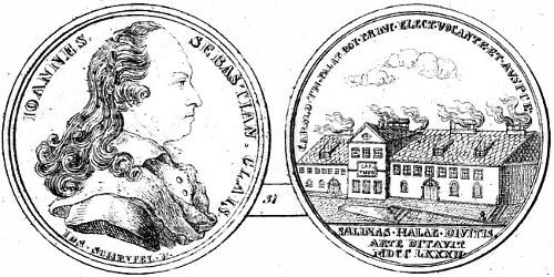 Bayrische Goldmedaille zu Ehren von JOANNES SEBASTIAN CLAIS (1782) als Reprozeichnung Bayrische Goldmedaille zu Ehren von JOANNES SEBASTIAN CLAIS (1782) als Reprozeichnung
