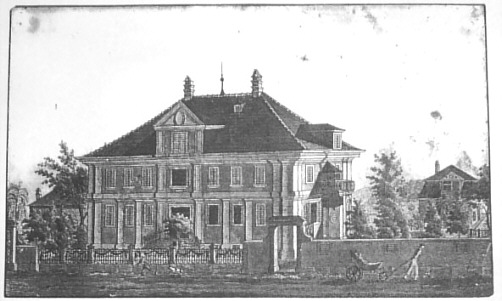 Das Lindengut - Repro einer zeitgenössischen ZeichnungDas Lindengut - Repro einer zeitgenössischen Zeichnung Das Lindengut - Repro einer zeitgenössischen Zeichnung